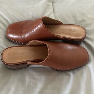 Madewell leather mules size 6